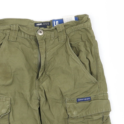 H&M Boys Green   Cargo Shorts Size 6-7 Years