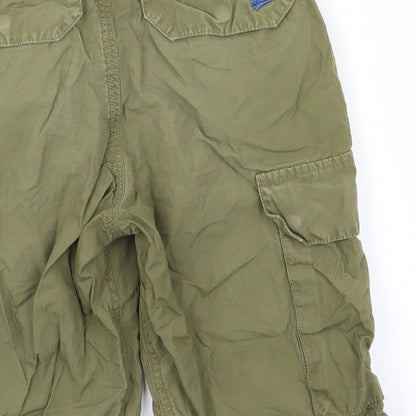 H&M Boys Green   Cargo Shorts Size 6-7 Years