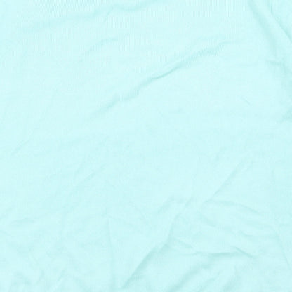 Womens UK Size 14 Classic Blue Basic T-Shirt