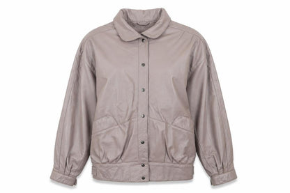 Preworn Womens Brown   Bomber Jacket Coat Size S