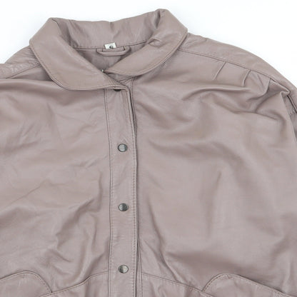 Preworn Womens Brown   Bomber Jacket Coat Size S