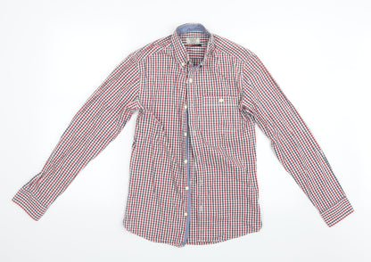 Mens UK Size XS NEXT Red  Button-Up Long Sleeve Casual Shirt
