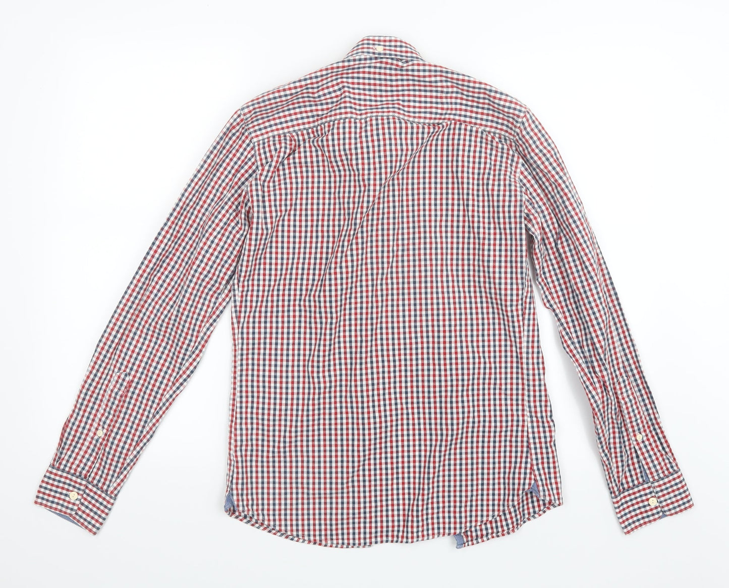 Mens UK Size XS NEXT Red  Button-Up Long Sleeve Casual Shirt