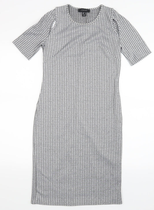 Atmosphere Womens Grey   Shirt Dress  Size 12