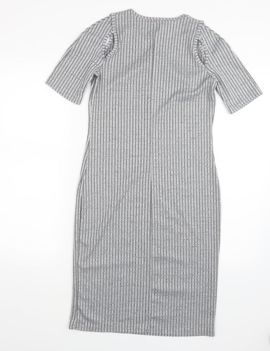 Atmosphere Womens Grey   Shirt Dress  Size 12