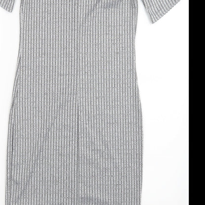 Atmosphere Womens Grey   Shirt Dress  Size 12