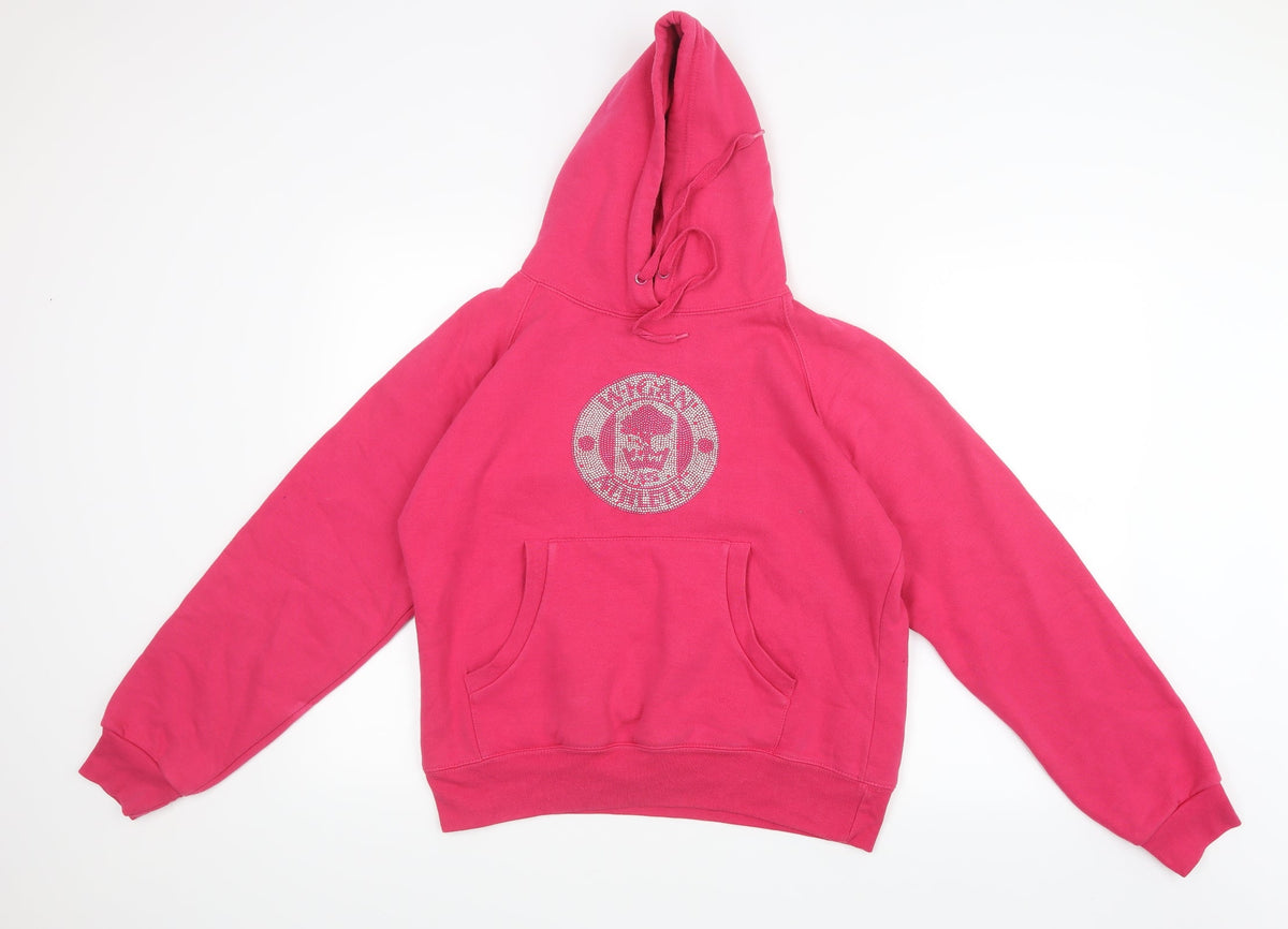 Wigan Athletic Womens Pink   Pullover Hoodie Size L
