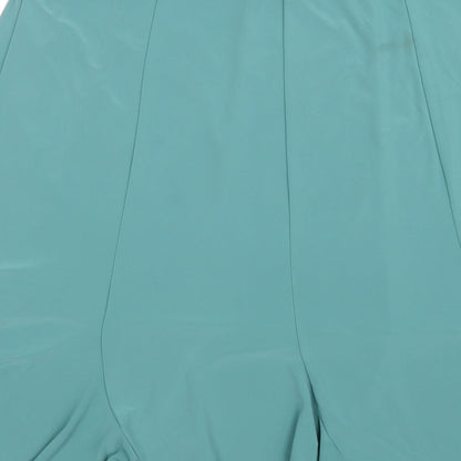 BASSINI Womens Green   A-Line Skirt Size XL
