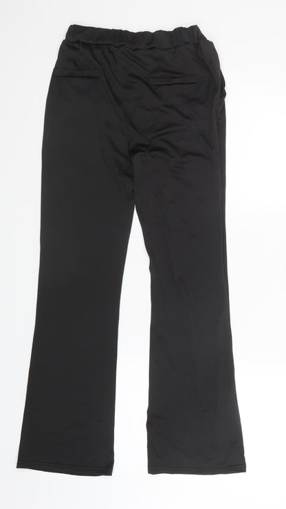 Womens UK Size M Preworn Regular Fit  Black Trousers