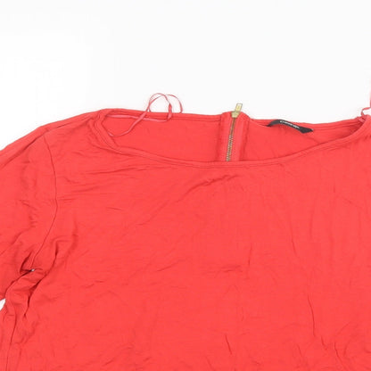 George Womens Red   Basic Blouse Size 14
