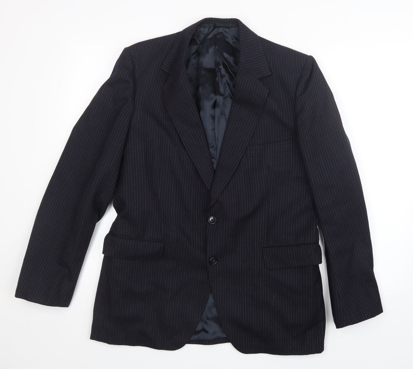 Preworn Mens Black   Jacket Suit Jacket Size 36