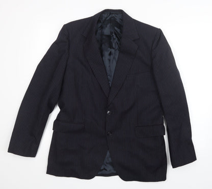 Preworn Mens Black   Jacket Suit Jacket Size 36