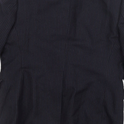 Preworn Mens Black   Jacket Suit Jacket Size 36