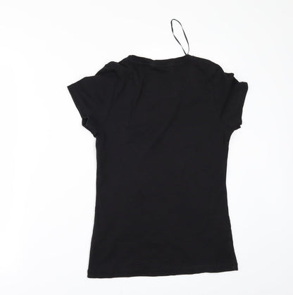TU Womens Black   Basic T-Shirt Size 8