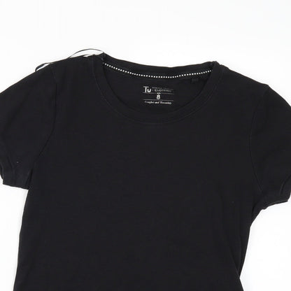 TU Womens Black   Basic T-Shirt Size 8