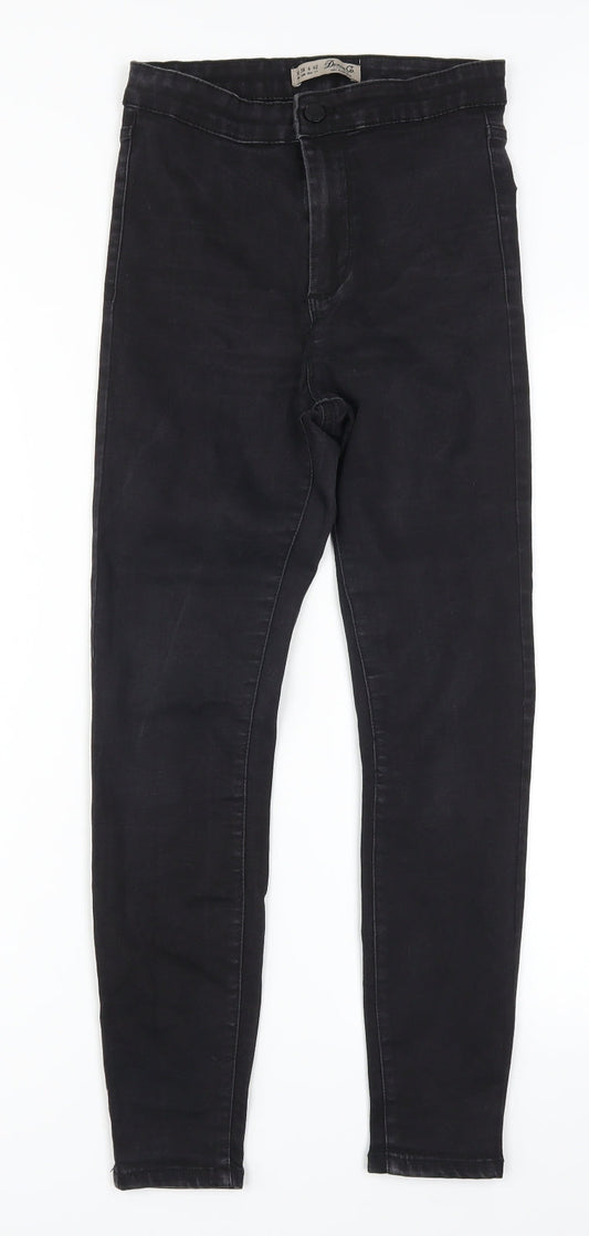 Denim Co Womens Black  Denim Skinny Jeans Size 10 L25 in