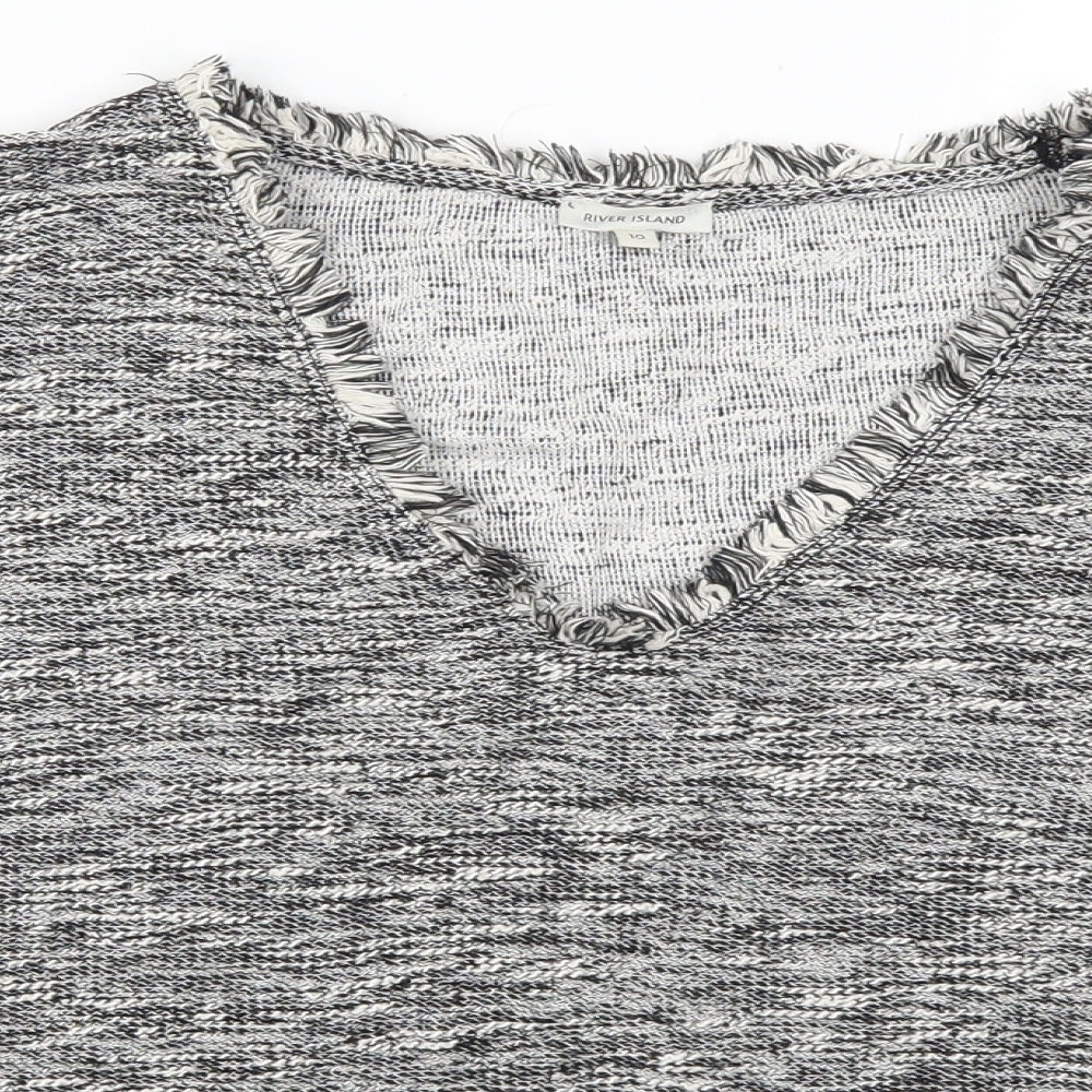 River Island Womens Grey   Pullover Jumper Size 10