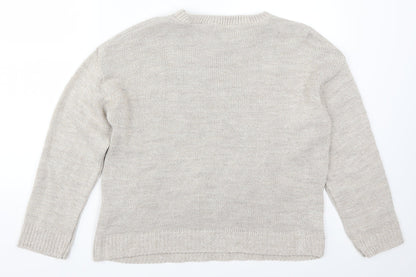 Nasty Gal Womens Beige   Pullover Jumper Size S