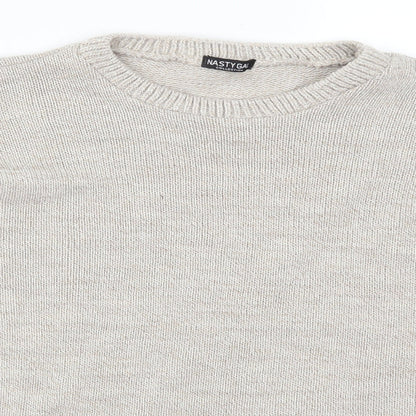 Nasty Gal Womens Beige   Pullover Jumper Size S