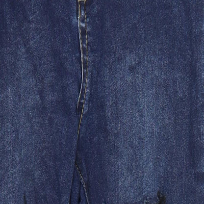 Boohoo Womens Blue  Denim Skinny Jeans Size 10 L24.5 in