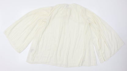 Womens UK Size 4 ASOS White Basic Blouse