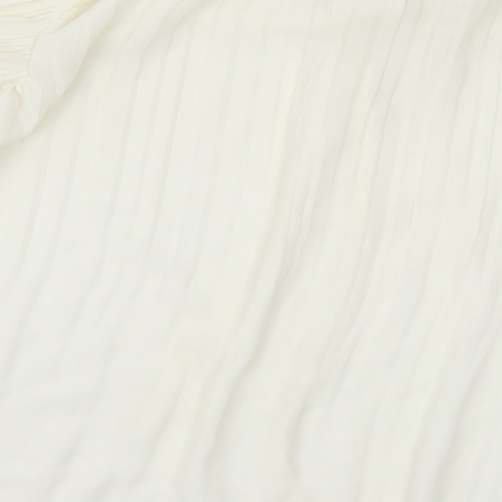 Womens UK Size 4 ASOS White Basic Blouse