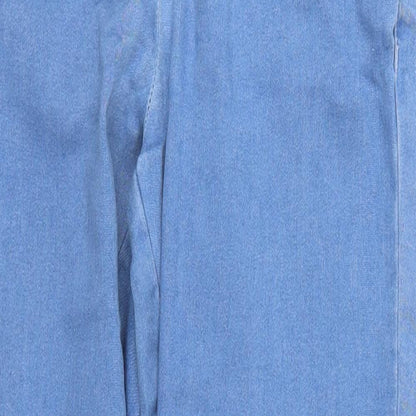 Pretty Little Thing Womens Blue  Denim Mom Jeans Size 6 L28 in - Lace Up