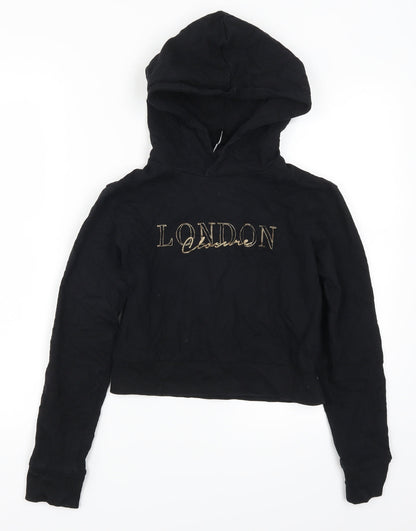 Closure London Girls Black   Pullover Hoodie Size 12-13 Years
