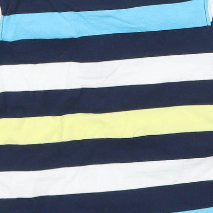 George Boys Blue Striped  Basic T-Shirt Size 9-12 Months  - Rugby