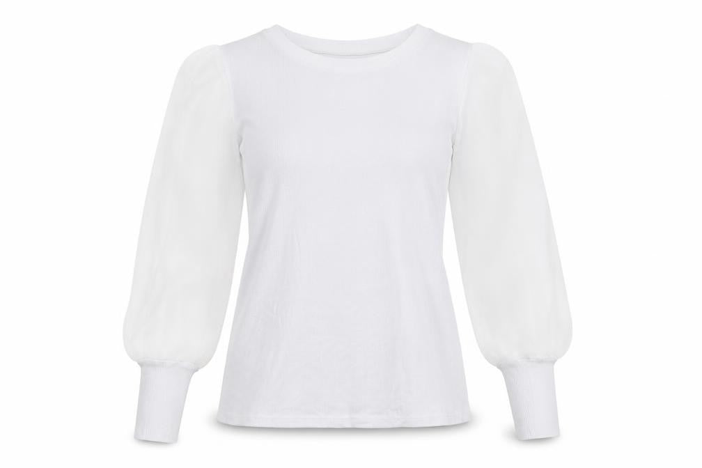 Womens UK Size L Preworn White Basic T-Shirt