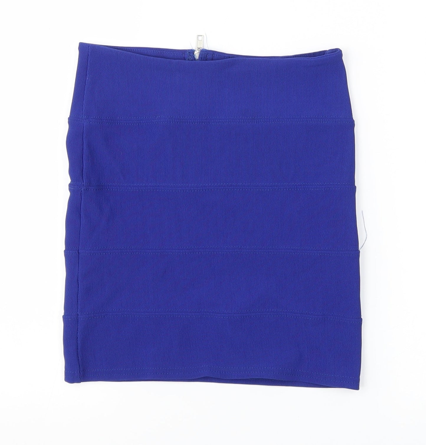 Boohoo Womens Blue   A-Line Skirt Size 8