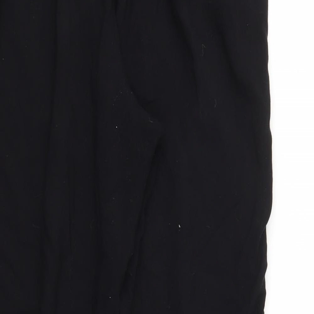 Womens UK Size 8 H&M Regular Fit  Black Trousers