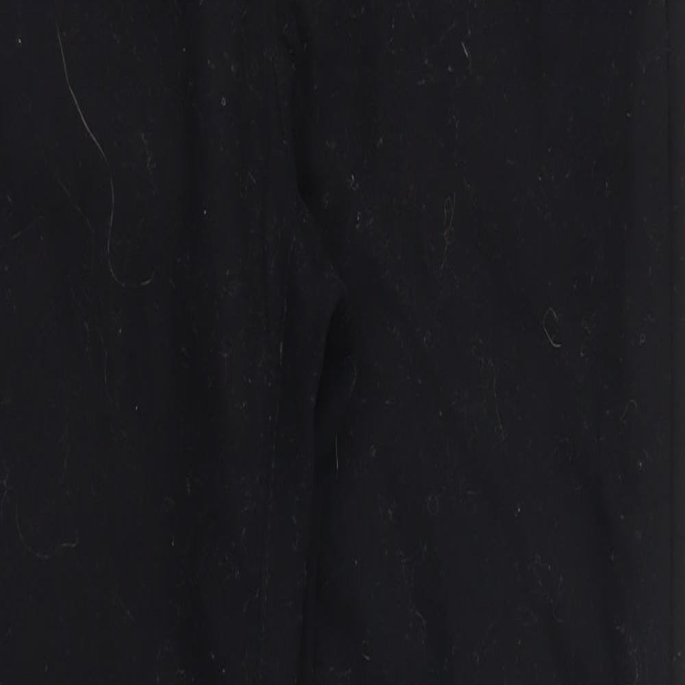 Womens UK Size 8 Sisley Regular Fit  Black Trousers