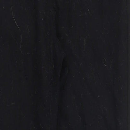 Womens UK Size 8 Sisley Regular Fit  Black Trousers
