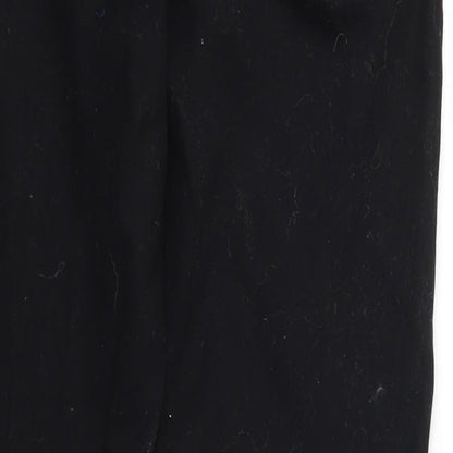 Womens UK Size 8 Sisley Regular Fit  Black Trousers