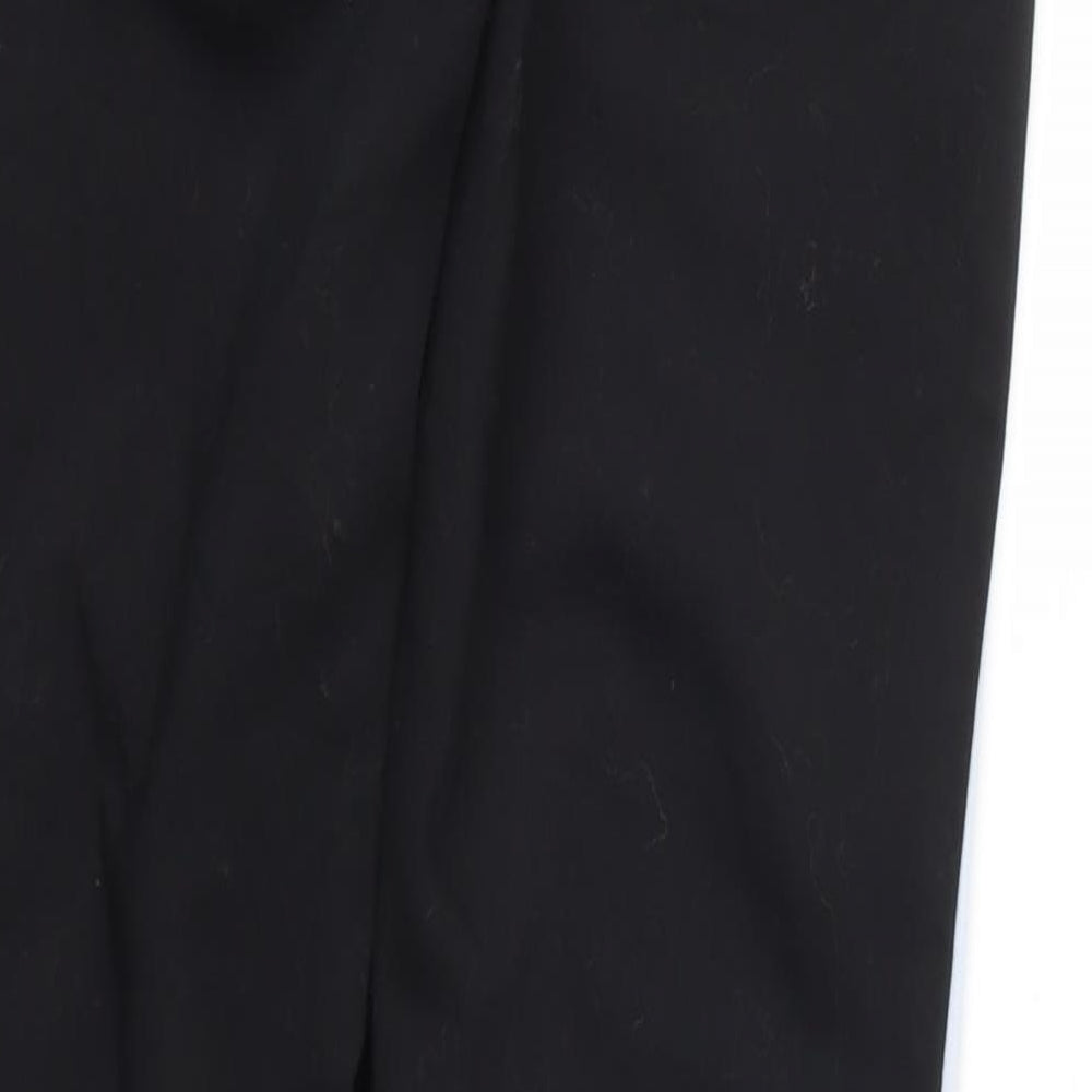 Womens UK Size XS Zara Regular Fit  Black Trousers