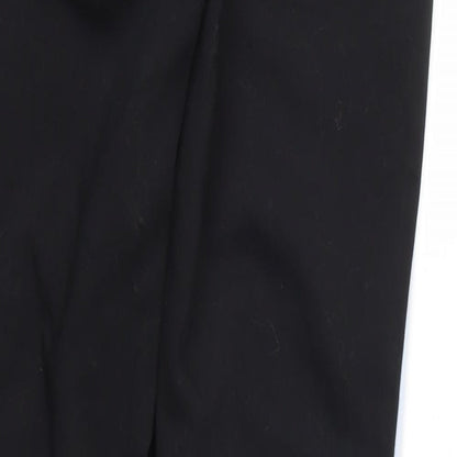 Womens UK Size XS Zara Regular Fit  Black Trousers
