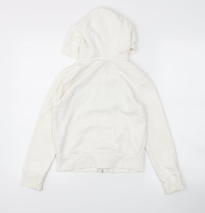 Gap Girls White   Full Zip Jumper Size M