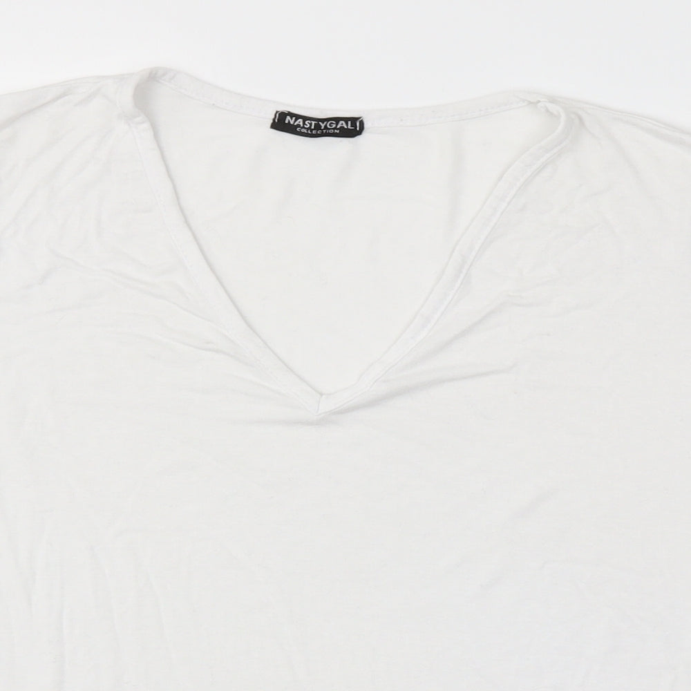 Nasty Gal Womens White   Basic T-Shirt Size M