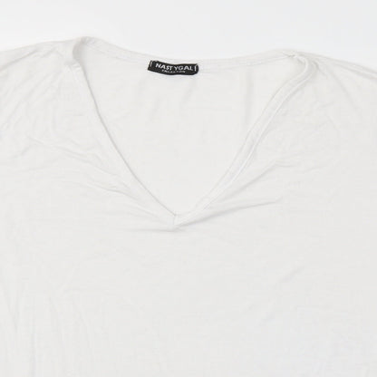 Nasty Gal Womens White   Basic T-Shirt Size M