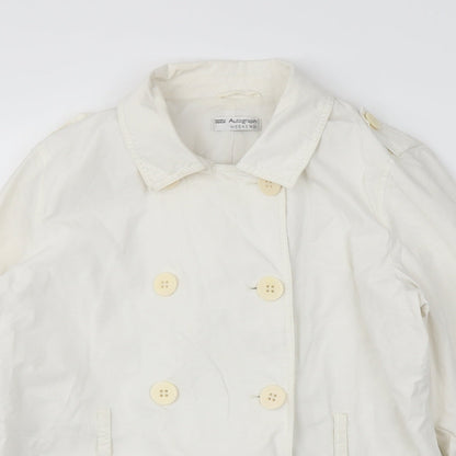 M&S Womens Ivory   Jacket Coat Size 14