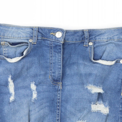 PARISIAN  Womens Blue   A-Line Skirt Size 10