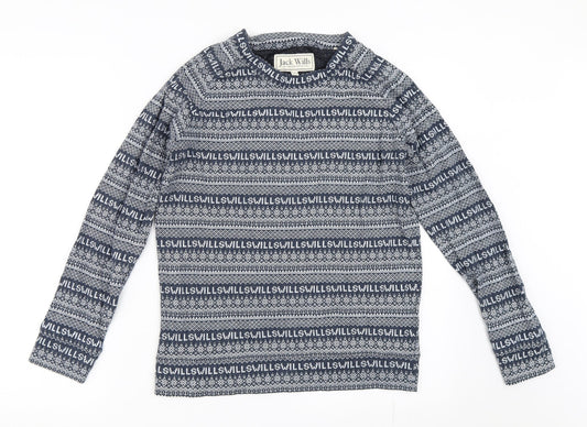 Womens UK Size 8 Jack Wills Blue Pullover Sweatshirt