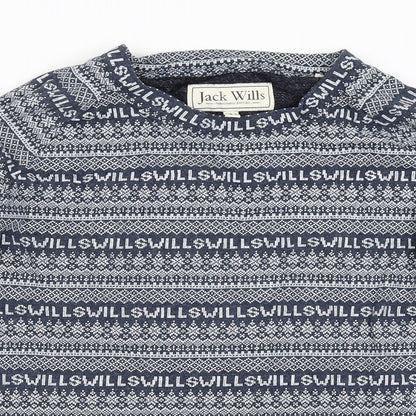 Womens UK Size 8 Jack Wills Blue Pullover Sweatshirt