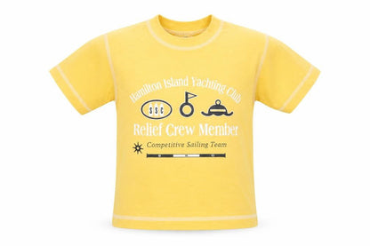 Serious Stuff Boys Yellow   Basic T-Shirt Size 12 Months  - Sailing