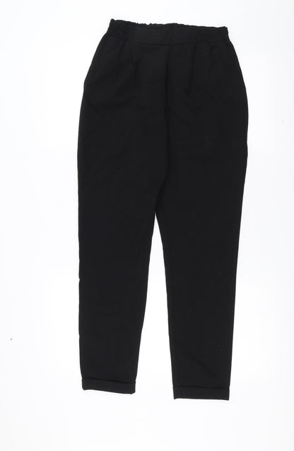 Womens UK Size XS Noisy may Regular Fit  Black Trousers