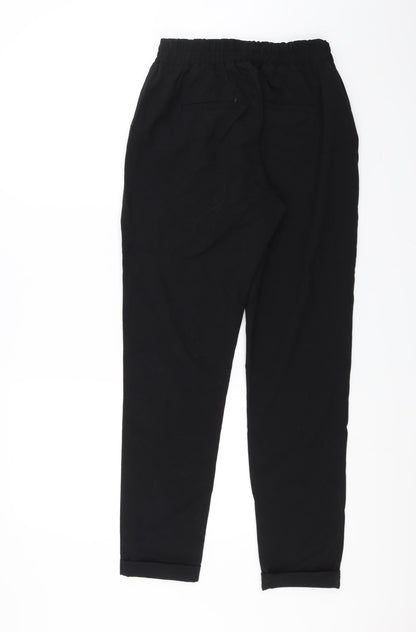 Womens UK Size XS Noisy may Regular Fit  Black Trousers