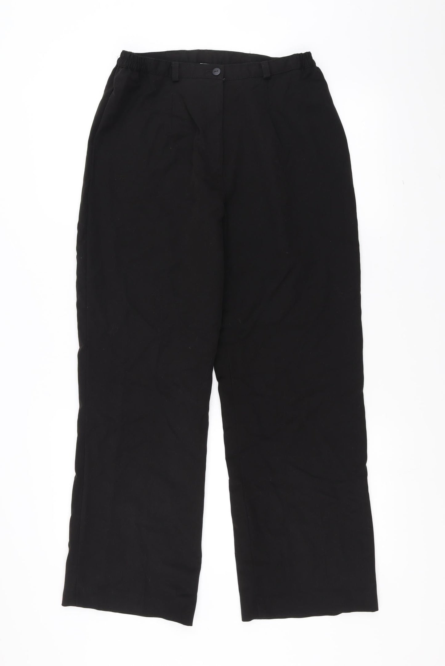 Womens UK Size 12 VINCI Regular Fit  Black Trousers