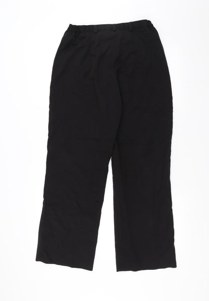 Womens UK Size 12 VINCI Regular Fit  Black Trousers