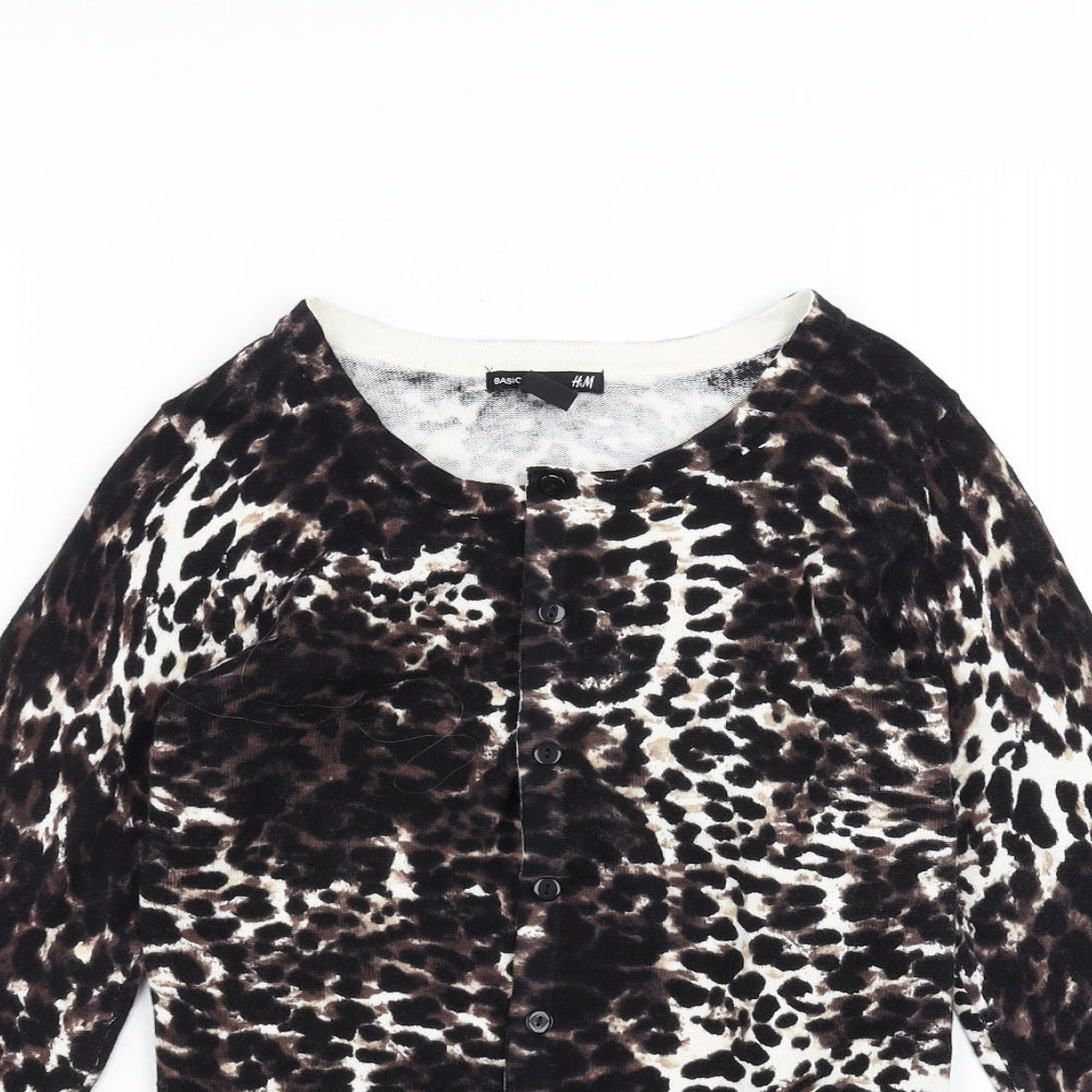H&M Womens Brown   Cardigan Jumper Size XS